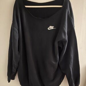 Nike Black Pullover with White Logo